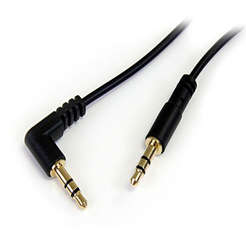 StarTech.com 30cm 3,5mm Klinke Audiokabel rechts gewinkelt - Stecker/Stecker - Klinkenkabel von StarTech.com