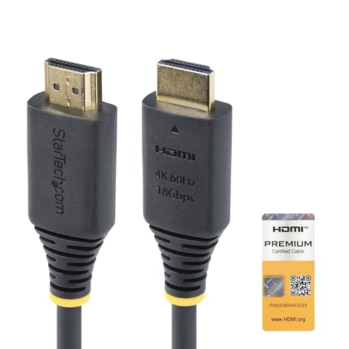 StarTech.com 30cm High Speed HDMI Kabel, 4K 60Hz/1440p 144Hz, 18Gbps, Kurzes UHD HDMI 2.0 Arc Kabel für TV/Monitor/PC/Laptop StarTech.com 30cm High Speed HDMI Kabel, 4K 60Hz/1440p 144Hz, 18Gbps, Kurzes UHD HDMI 2.0 Arc Kabel für TV/Monitor/PC/Laptop von StarTech.com
