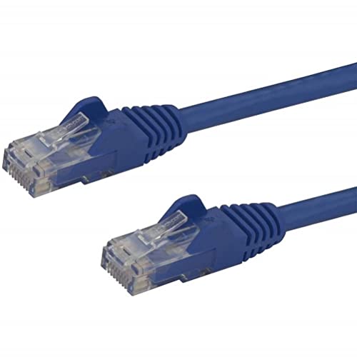 StarTech.com 30m Netzwerkkabel CAT6 - 1Gbit 650MHz 100W POE RJ45 U/UTP Snagless LAN-Patch Kabel mit Knickschutz - Schwarz, Fluke Geprüft, 24AWG, TIA/UL, Internet/Ethernet Kabel (N6PATCH100BL) von StarTech.com