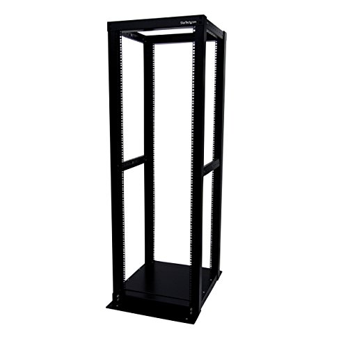 StarTech.com 36 HE Heavy Duty Open Frame Server Rack - 453 kg Tragkraft - 4 Pfosten mit einstellbarer Tiefe (466 mm - 1000 mm) Netzwerk Rack (4POSTRACK36) von StarTech.com