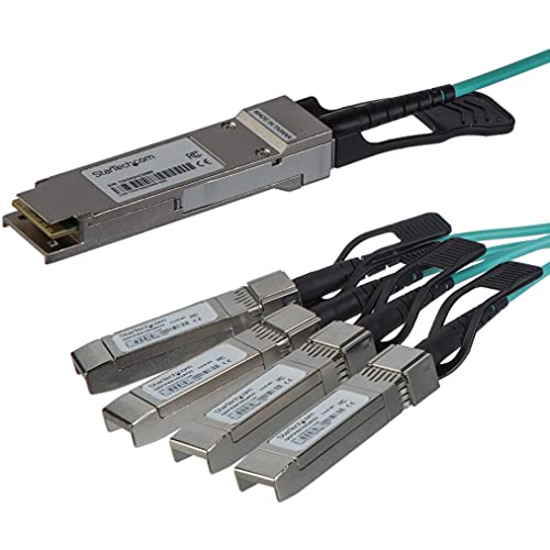 StarTech.com 3m Cisco QSFP-4X10G-AOC3M kompatibel - QSFP+ Breakout Kabel - QSFP+ auf 4x SFP+ - 40g AOC Kabel StarTech.com 3m Cisco QSFP-4X10G-AOC3M kompatibel - QSFP+ Breakout Kabel - QSFP+ auf 4x SFP+ - 40g AOC Kabel von StarTech.com