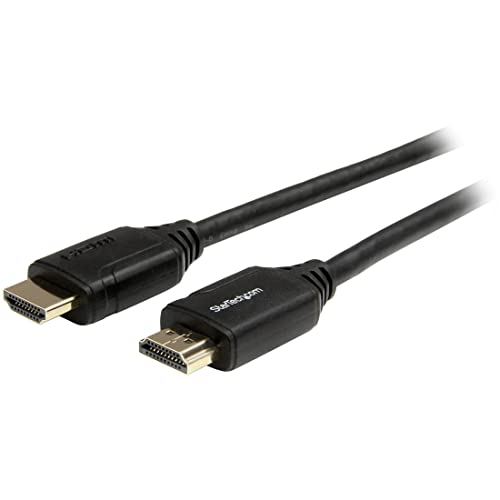 StarTech.com 3m Premium Zertifiziertes HDMI 2.0 Kabel mit Ethernet - High Speed Ultra HD 4K 60Hz HDMI Verbindungskabel HDR10 - HDMI Kabel (Stecker/Stecker) - Für UHD Monitore/TVs/Displays (HDMM3MP) von StarTech