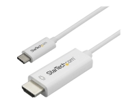 StarTech.com 3m USB-C auf HDMI Kabel - 4K bei 60Hz - Weiß, 3 m, USB Typ-C, HDMI Typ A (Standard), Männlich, Männlich, Gerade von StarTech.com