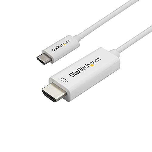 StarTech.com 3m USB-C auf HDMI Kabel - Monitorkabel - 4K bei 60Hz - USB Typ C zu HDMI Kabel - Weiß von StarTech.com