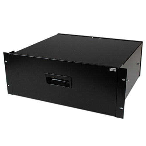 StarTech.com 4 HE Rack Schublade - 25 kg - 4 HE Stahlschublade für 19" AV / Sever / Netzwerk Ausrüstung Rack oder Schrank (4UDRAWER) von StarTech.com