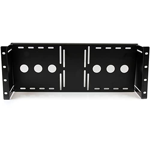 StarTech.com 4 HE Universal VESA LCD-Monitorhalterung für 19 Zoll Rack oder Schrank - TAA-konform - Halterung aus kaltgepresstem Stahl (RKLCDBK) von StarTech.com