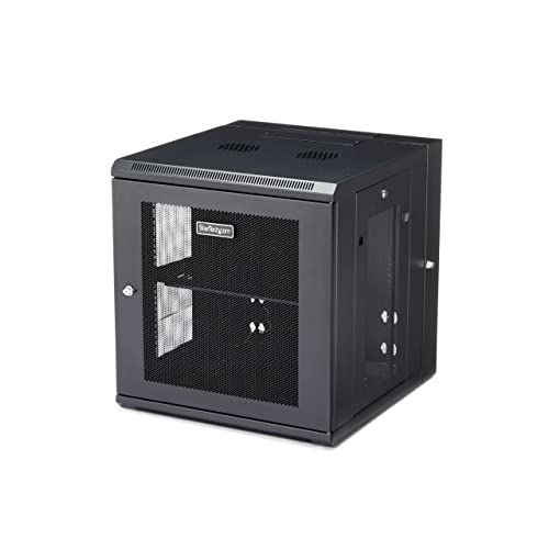 StarTech.com 4-Pfosten 12HE Wand Netzwerkschrank mit 1HE Fachboden, 19" Wand Server Rack für IT / Daten Computer Ausrüstung von StarTech.com