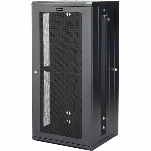 StarTech.com 4-Pfosten 26HE Wand Netzwerkschrank mit 1HE Fachboden, 19" Wand Server Rack für IT / Daten Computer Ausrüstung von StarTech.com