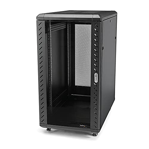 StarTech.com 4-Pfosten 32HE Serverrack/Schrank, 19" Daten-Rack/Schrank für IT-/Netzwerkgeräte, verstellbare Montageschienen von StarTech.com