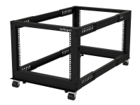 StarTech.com 4-Pfosten 8 HE Mobiles Open Frame Serverrack, 19 Zoll Netzwerk Rack mit Rädern, kleines Rack für Computer/AV/Daten/IT Geräte - Rollen, Nivellierfüße oder Bodenmontage, Freistehendes Gestell, 8U, 544 kg, Verbessertes Kabelmanagement, Lenkrollen, 22,5 kg StarTech.com 4-Pfosten 8 HE Mobiles Open Frame Serverrack, 19 Zoll Netzwerk Rack mit Rädern, kleines Rack für Computer/AV/Daten/IT Geräte - Rollen, Nivellierfüße oder Bodenmontage, Freistehendes Gestell, 8U, 544 kg, Verbessertes Kabelmanagement, Lenkrollen, 22,5 kg von StarTech.com