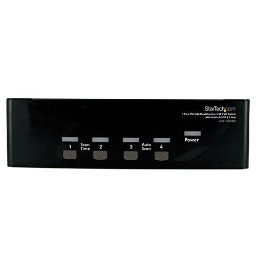 StarTech.com 4 Port DVI KVM USB Switch - 4-fach DVI Umschalter mit USB Hub von StarTech.com