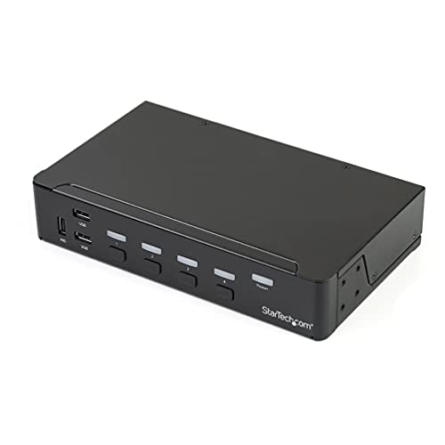 StarTech.com 4 Port DisplayPort KVM Switch - DP KVM Umschalter mit USB 3.0 Hub - 4K 30Hz von StarTech.com