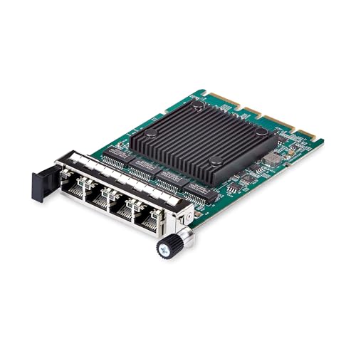 StarTech.com 4-Port Gigabit Netzwerkkarte, OCP 3.0 Server NIC mit Intel® I350, SFF 4C+/PCIe 3.0/PXE/VLAN, Ethernet NIC/LAN von StarTech.com