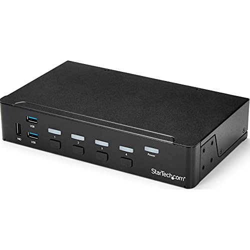 StarTech.com 4 Port HDMI KVM Switch - HDMI KVM Umschalter mit USB 3.0 Hub - 1080p von StarTech.com