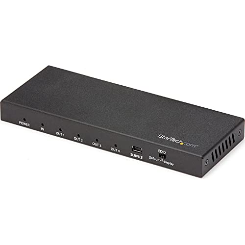 StarTech.com 4 Port HDMI Splitter - 4K 60Hz - 1x4 HDMI Verteiler - HDR von StarTech.com