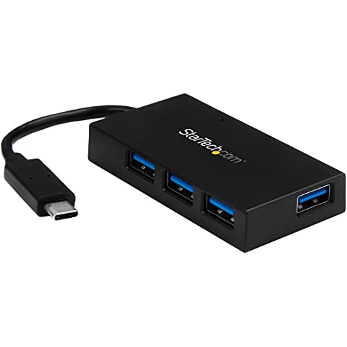 StarTech.com 4 Port USB 3.0 Hub - USB-C zu 4x USB-A - Inklusive Netzteil - Kompakter USB C Hub - USB Typ C Hub - USB Hub - USB Type C von StarTech.com