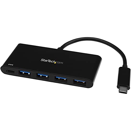 StarTech.com 4-Port USB 3.0 Hub mit Stromversorgung - USB-C to 4x USB-A - Kompakter USB C Hub - USB Typ C Hub mit PD 2.0 - Powered USB Hub von StarTech.com