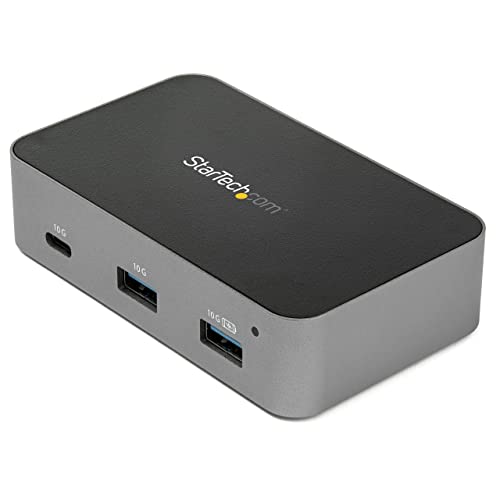 StarTech.com 4-Port-USB-C-Hub (10 Gbit/s, 3x USB-A und 1x USB-C, 1m Hostkabel, powered, mit Netzteil) von StarTech.com