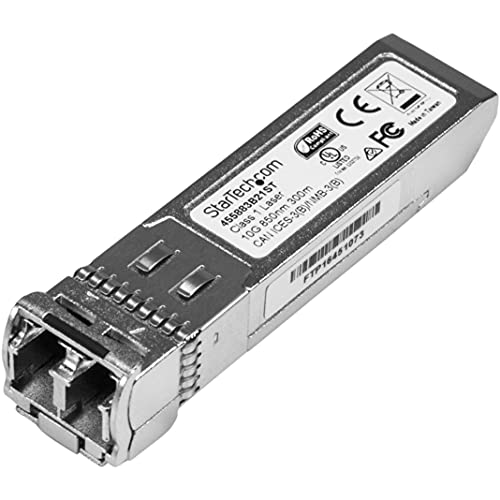 StarTech.com 455883B21ST SFP Transceiver Modul (SFP+, 10 Gigabit LWL, HP 455883-B21 kompatibel, MM LC mit DDM, 300m, 10GBase-SR) von StarTech.com