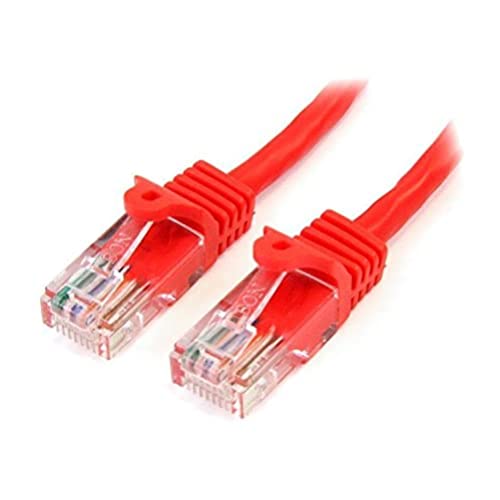 StarTech.com 45PAT3MRD Cat5e Netzwerkkabel Snagless (3m Cat 5e RJ45 UTP Patchkabel, Stecker / Stecker) rot von StarTech.com