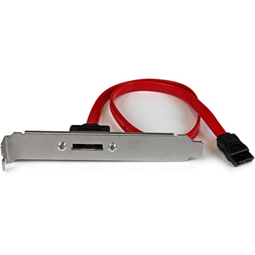 StarTech.com 45cm 1 Port SATA auf eSATA Slotblech Adapter - Buchse/Stecker von StarTech