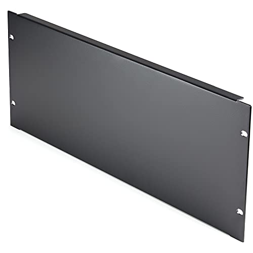 StarTech.com 4U Blindblende für 19 Zoll Rack - Rack-Blende für Server-/Netzwerk-Racks, Gehäuse und -Schränke - 4RU-Rack-Füllplatte/Abstandhalter/Massivplatte - Stahl (RKPNL4U) von StarTech.com
