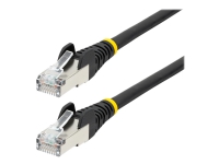 StarTech.com 5 m CAT6a Kabel - LSZH-Raucharm, Halogenfrei - 10 Gigabit RJ45 LAN Kabel - SFTP Patchkabel - Schwarz - CAT6a Verlegekabel - Abgeschirmtes Netzwerkkabel/Ethernet Kabel, 5 m, Cat6a, S/FTP (S-STP), RJ-45, RJ-45 von StarTech.com