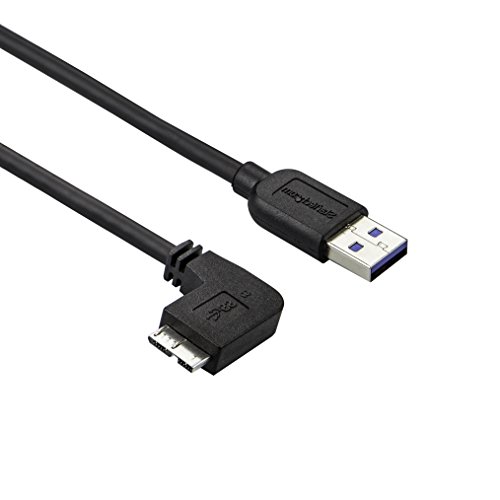 StarTech.com 50cm Slim Micro USB 3.0 Kabel linksgewinkelt - USB 3.1 Gen 1 (5 Gbit/s) Anschlusskabel von StarTech.com
