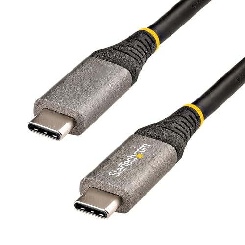 StarTech.com 50cm USB-C Kabel 10Gbit/s - USB-IF zertifiziertes USB-C Kabel - USB 3.2 Gen 2 Typ-C Kabel - 100W (5A) Power Delivery, DP Alt Mode - USB-C Kabel - Laden&Synchronisieren (USB31CCV50CM) von StarTech.com