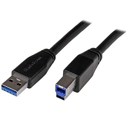 StarTech.com 5m Aktives USB 3.0 USB-A auf USB-B Kabel - USB A zu USB B Anschlusskabel - USB 3.1 Gen 1 (5 Gbit/s) von StarTech.com
