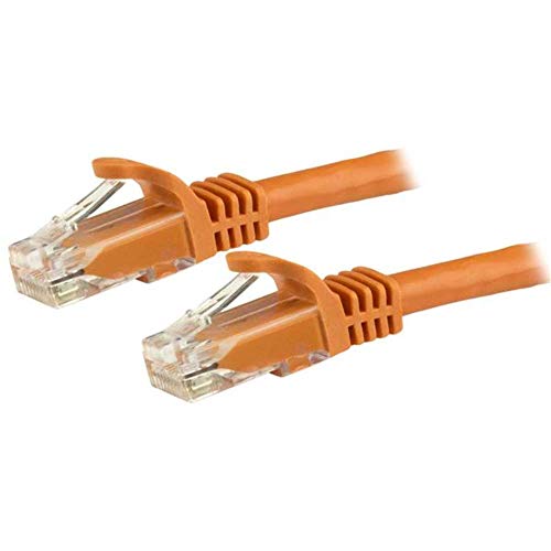 StarTech.com 5m Cat6 UTP RJ45 Gigabit Patchkabel Snagless, Cat 6 Netzwerkkabel mit Schutzmanschette, Cat.6 Patch-Kabel, Orange von StarTech.com