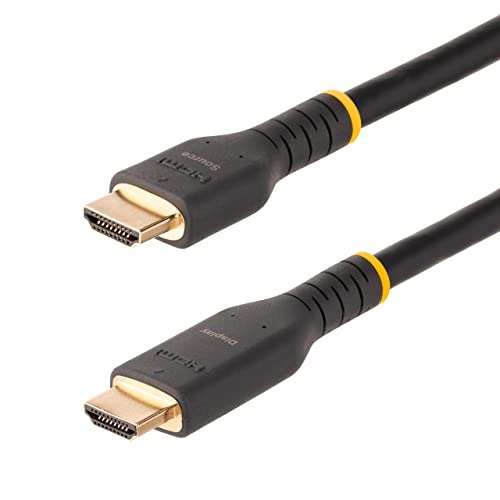 StarTech.com 7 m Aktives HDMI Kabel 4k 60Hz mit Ethernet, HDMI 2.0 ARC Kabel, Robustes HDMI Anschlusskabel mit Aramidfaser, High-Speed HDMI Verbindungskabel für Fernseher (RH2A-7M-HDMI-CABLE) von StarTech.com