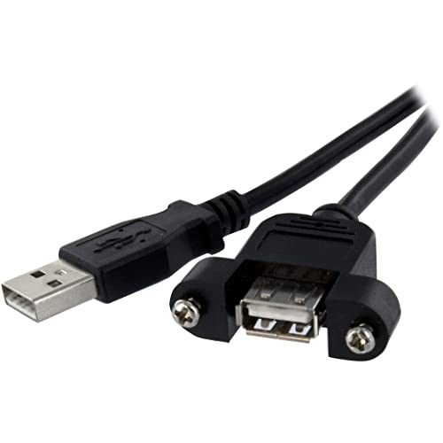 StarTech.com 90cm USB A Blendenmontage Kabel Bu/St - USB Verlängerungskabel - Einbaubuchsen Kabel Verlängerung von StarTech
