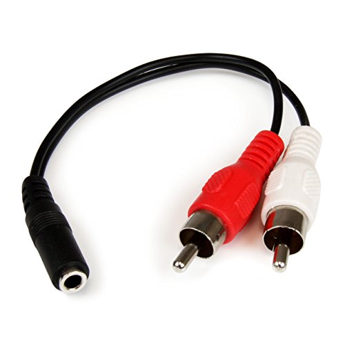 StarTech.com Audio-Kabel (3,5-mm Klinke auf 2 x Cinch-Stecker, Klinkenbuchse auf Cinch, 2 x RCA-Stecker, Y-Kabel) von StarTech.com