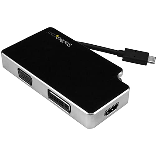 StarTech.com Audio Video Reiseadapter - 3in1 USB-C auf VGA, DVI oder HDMI - USB Typ C Adapter - 4K von StarTech.com