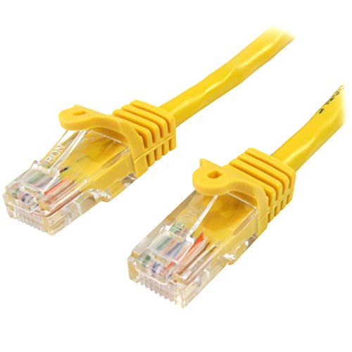 StarTech.com Cat5e Netzwerkkabel (1m, Cat 5e Patchkabel, RJ45 UTP, PoE, mit Rastnasenschutz, snagless, St/St) gelb von StarTech.com