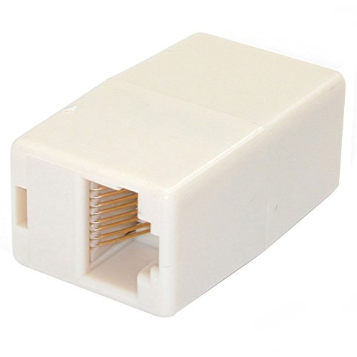 StarTech.com Cat5e RJ45 Netzwerkkabel Koppler / Verbinder - Patchkabel Modular Kupplung - Buchse / Buchse - Weiß von StarTech.com