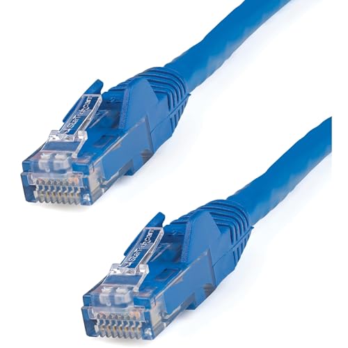 StarTech.com Cat6 Ethernet-Kabel – Patchkabel – Snagless Cat5 Kabel – langes Netzwerkkabel – Ethernet-Kabel – Cat 6 Kabel blau blau 75 ft/22.8 m von StarTech.com