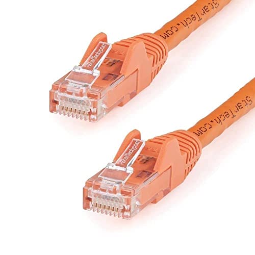 StarTech.com Cat6 Snagless RJ45 Netzwerkkabel, 10m, Orange, Cat 6 Ethernet UTP Kabel 10 Meter von StarTech.com