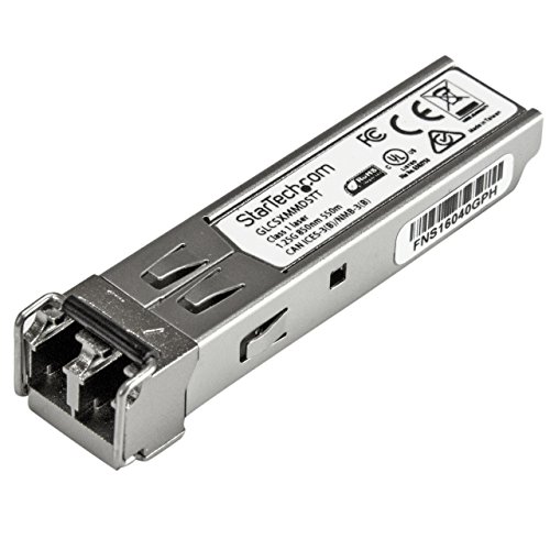 StarTech.com Cisco GLC-SX-MMD kompatibles SFP-Modul, 1000BASE-SX, 1 GbE Multimode-Faser-MMF-Optik-Transceiver, 1 GbE SFP, LC 550 m, 850 nm, DDM Cisco Firepower, ASR920, IE2000, TAA (GLCSXMMDSTT) von StarTech.com