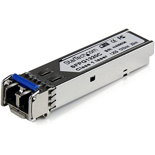 StarTech.com Cisco kompatibles Gigabit SFP Transceiver Modul SM LC, Mini-GBIC bis 20Km, Glasfaser Transceiver mit DDM 1310nm 1000Base-LH von StarTech.com