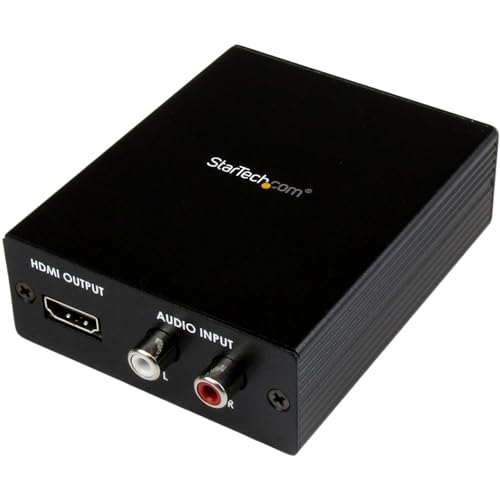 StarTech.com Composite / VGA und Audio auf HDMI Konverter, YPbPr zu HDMI, 1920x1200 1080p, 1x VGA (Buchse) 3x RCA (Stecker) 1x HDMI von StarTech.com