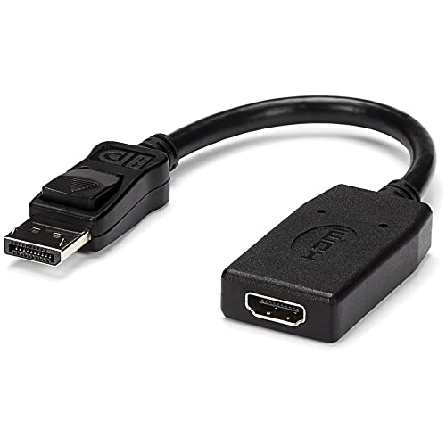 StarTech.com DisplayPort auf HDMI Video Adapter / Konverter - DP zu HDMI mit bis zu 1920x1200 - DP / HDMI Länge 24cm (Stecker/Buchse) von StarTech.com