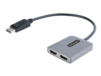 StarTech.com Displayport MST Hub auf Dual HDMI 4K 60Hz - DP 1.4 Multi Monitor Adapter/Multi Stream Transport Hub - 30cm Kabel - zwei HDMI Monitore zu Displayport 1.4 Computer anschließen - Nur Windows kompatibel, 0,3 m, DisplayPort, 2 x HDMI, Männlich, Weiblich, Gerade StarTech.com Displayport MST Hub auf Dual HDMI 4K 60Hz - DP 1.4 Multi Monitor Adapter/Multi Stream Transport Hub - 30cm Kabel - zwei HDMI Monitore zu Displayport 1.4 Computer anschließen - Nur Windows kompatibel, 0,3 m, DisplayPort, 2 x HDMI, Männlich, Weiblich, Gerade von StarTech.com