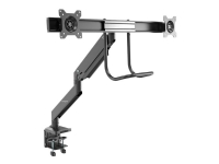 StarTech.com Doppel Monitorarm - Heavy Duty - Tüllen- / Schreibtischklemmenhalterung, Klemme, 16 kg, 43,2 cm (17 Zoll), 81,3 cm (32 Zoll), 100 x 100 mm, Schwarz von StarTech.com
