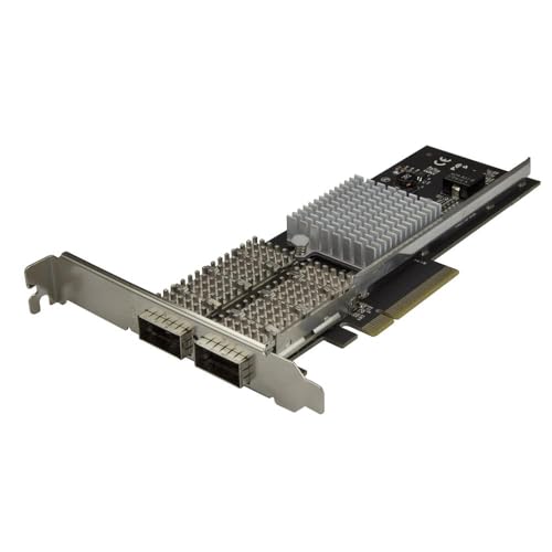 StarTech.com Dual Port 40G QSFP+ Netzwerkkarte - Intel XL710 Open QSFP+ Converged Adapter - PCIe 40 Gigabit Ethernet Server NIC - 40GbE LWL LAN Karte - Dell PowerEdge HPE ProLiant (PEX40GQSFDPI) von StarTech.com