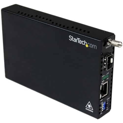 StarTech.com Gigabit Ethernet LWL / Glasfaser Medienkonverter mit SFP, 1000 Mbit/s Multimode Gigabit Ethernet Medienkonverter von StarTech.com