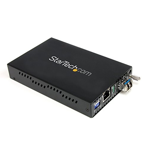 StarTech.com Gigabit Ethernet Single Mode LWL / Glasfaser LC Medienkonverter 40 km von StarTech.com