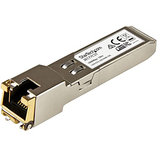 StarTech.com Gigabit RJ45 Kupfer SFP Transceiver Modul - HP J8177C kompatibel - 1000Base-T - Mini-GBIC SFP von StarTech.com