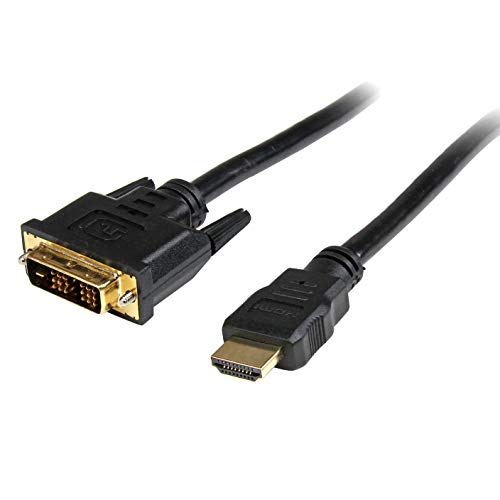 StarTech.com HDMI® auf DVI-D Kabel 2m (Stecker/Stecker) - HDMI/DVI Adapterkabel mit vergoldeten Kontakten - HDMI/DVI Videokabel Schwarz von STARTECH.COM